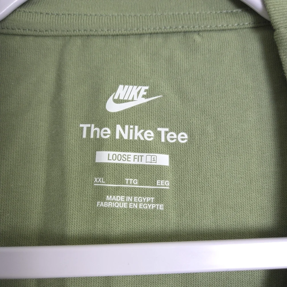 Nike Sportswear Loose Fit Sole Craft Embroidered‎ Olive Green T-Shirt 2XL